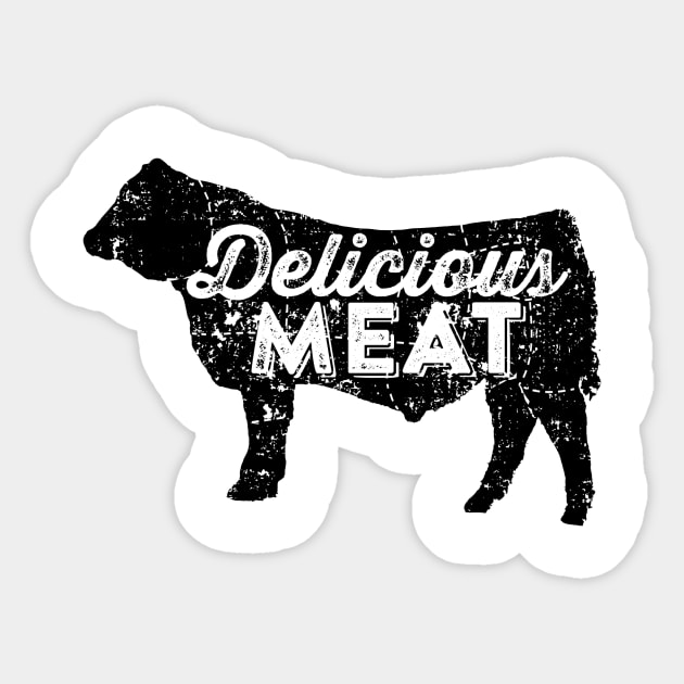 Delicious Meat Sticker by cogwurx